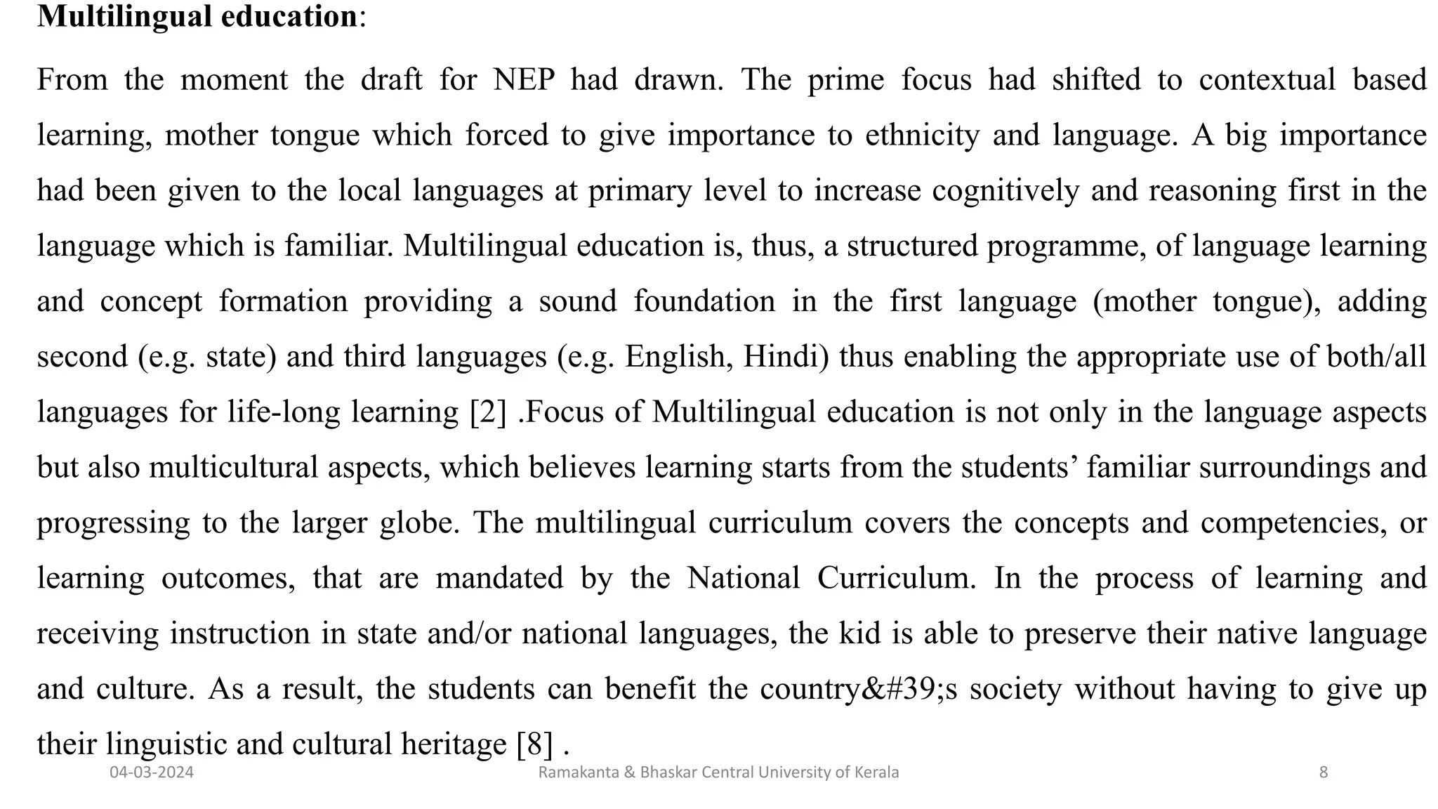 multilingual education in India:Language Barriers and Tribal Education ...