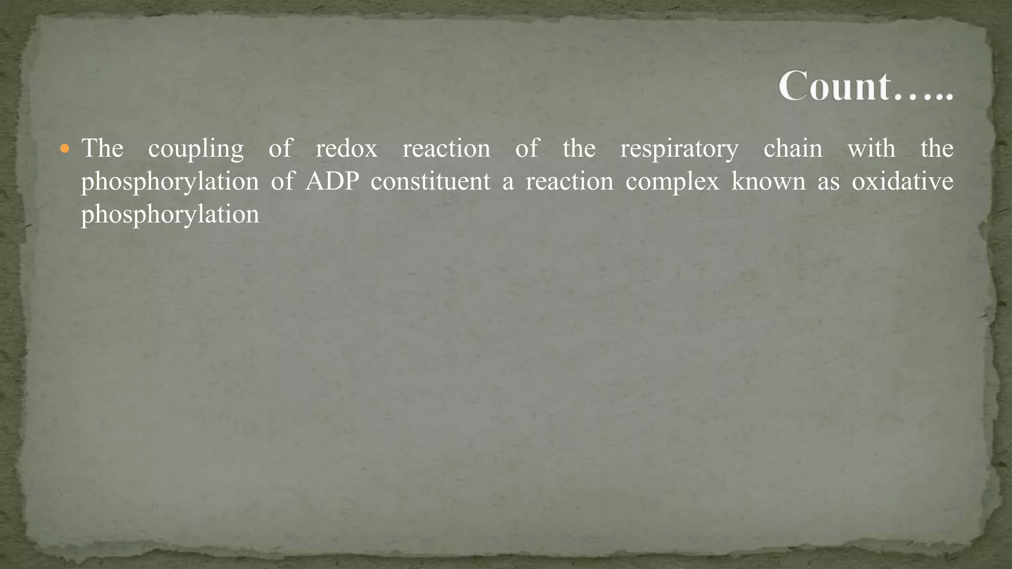 Electron Transfer Chain in eukaryotes