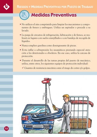 MANUAL DE SEGURIDAD Y SALUD EN TALLERES MECANICOS. | PDF