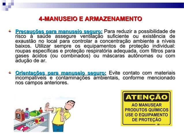 Segurança e Gestão na Manipulação de Produtos Químicos | PPT