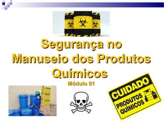 Segurança noSegurança no
Manuseio dos ProdutosManuseio dos Produtos
QuímicosQuímicos
Módulo 01Módulo 01
 