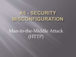 Man-in-the-Middle Attack
(HTTP)
 