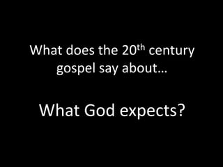 The Real Gospel - Part 1