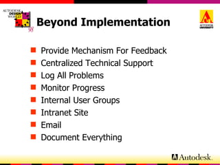 Planning & Implementing a Successful AutoCAD Upgrade | PPT