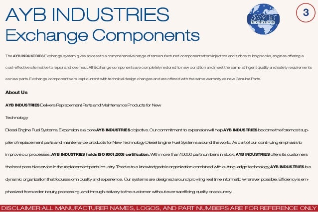 Diesel Fuel System Components For MAN Truck and Industrial Engines