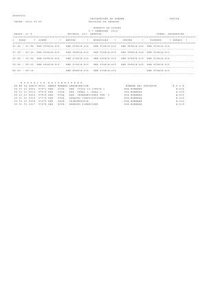 A U D P 0 0 0 2
U N I V E R S I D A D D E P A N A M A C E D I F A
F E C H A : 2 0 1 2 . 0 3 . 0 5 F A C U L T A D D E D E R E C H O
H O R A R I O D E C L A S E S
I * S E M E S T R E 2 0 1 2
G R U P O : I I F E S C U E L A : L I C . D E R E C H O T U R N O : V E S P E R T I N O
+ = = = = = = = = = = = = = = = = = = = = = = = = = = = = = = = = = = = = = = = = = = = = = = = = = = = = = = = = = = = = = = = = = = = = = = = = = = = = = = = = = = = = = = = = = = = = = = = = = = = = = = = = = = = = = = = =
I H O R A * L U N E S * M A R T E S * M I E R C O L E S * J U E V E S * V I E R N E S * S A B A D O *
+ = = = = = = = = = = = = = = = = = = = = = = = = = = = = = = = = = = = = = = = = = = = = = = = = = = = = = = = = = = = = = = = = = = = = = = = = = = = = = = = = = = = = = = = = = = = = = = = = = = = = = = = = = = = = = = = =
0 1 : 0 0 - 0 1 : 4 5 D E R 2 3 5 A / A - 2 1 0 D E R 2 4 0 A / A - 2 1 0 D E R 2 1 0 A / A - 2 1 0 D E R 2 4 0 A / A - 2 1 0 D E R 2 1 0 A / A - 2 1 0
- - - - - - - - - - - - - - - - - - - - - - - - - - - - - - - - - - - - - - - - - - - - - - - - - - - - - - - - - - - - - - - - - - - - - - - - - - - - - - - - - - - - - - - - - - - - - - - - - - - - - - - - - - - - - - - -
0 1 : 5 0 - 0 2 : 3 5 D E R 2 3 5 A / A - 2 1 0 D E R 2 4 0 A / A - 2 1 0 D E R 2 3 0 A / A - 2 1 0 D E R 2 4 0 A / A - 2 1 0 D E R 2 1 0 A / A - 2 1 0
- - - - - - - - - - - - - - - - - - - - - - - - - - - - - - - - - - - - - - - - - - - - - - - - - - - - - - - - - - - - - - - - - - - - - - - - - - - - - - - - - - - - - - - - - - - - - - - - - - - - - - - - - - - - - - - -
0 2 : 4 5 - 0 3 : 3 0 D E R 2 4 5 A / A - 2 1 0 D E R 2 7 0 A / A - 2 1 0 D E R 2 3 0 A / A - 2 1 0 D E R 2 3 0 A / A - 2 1 0 D E R 2 1 0 A / A - 2 1 0
- - - - - - - - - - - - - - - - - - - - - - - - - - - - - - - - - - - - - - - - - - - - - - - - - - - - - - - - - - - - - - - - - - - - - - - - - - - - - - - - - - - - - - - - - - - - - - - - - - - - - - - - - - - - - - - -
0 3 : 3 5 - 0 4 : 2 0 D E R 2 4 5 A / A - 2 1 0 D E R 2 7 0 A / A - 2 1 0 D E R 2 3 5 A / A - 2 1 0 D E R 2 3 0 A / A - 2 1 0 D E R 2 7 0 A / A - 2 1 0
- - - - - - - - - - - - - - - - - - - - - - - - - - - - - - - - - - - - - - - - - - - - - - - - - - - - - - - - - - - - - - - - - - - - - - - - - - - - - - - - - - - - - - - - - - - - - - - - - - - - - - - - - - - - - - - -
0 4 : 2 5 - 0 5 : 1 0 D E R 2 4 5 A / A - 2 1 0 D E R 2 3 5 A / A - 2 1 0 D E R 2 7 0 A / A - 2 1 0
- - - - - - - - - - - - - - - - - - - - - - - - - - - - - - - - - - - - - - - - - - - - - - - - - - - - - - - - - - - - - - - - - - - - - - - - - - - - - - - - - - - - - - - - - - - - - - - - - - - - - - - - - - - - - - - -
H O R A R I O S A S I G N A T U R A S
F A E S C A H O R I O A S I G . A B R E V N U M E R O D E N O M I N A C I O N N O M B R E D E L P R O F E S O R A U L A
0 5 0 1 0 1 2 0 1 2 0 7 9 7 1 D E R 2 1 0 A D E R . C I V I L I I ( O B L I G . ) P O R , N O M B R A R A - 2 1 0
0 5 0 1 0 1 2 0 1 3 0 7 6 7 0 D E R 2 4 0 A D E R . P E N A L I ( G R A L . ) P O R , N O M B R A R A - 2 1 0
0 5 0 1 0 1 2 0 1 4 0 7 6 7 2 D E R 2 7 0 A D E R . I N T E R N A C I O N A L P U B . I P O R , N O M B R A R A - 2 1 0
0 5 0 1 0 1 2 0 1 5 0 7 7 7 0 D E R 2 3 0 A D E R E C H O C O N S T I T U C I O N A L P O R , N O M B R A R A - 2 1 0
0 5 0 1 0 1 2 0 1 6 0 7 6 7 4 D E R 2 4 5 A C R I M I N O L O G I A P O R , N O M B R A R A - 2 1 0
0 5 0 1 0 1 2 0 1 7 0 7 6 7 6 D E R 2 3 5 A D E R E C H O F I N A N C I E R O P O R , N O M B R A R A - 2 1 0
 