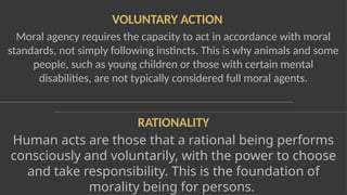 Understanding Man as a Moral Agent: Development, Reasoning, and ...
