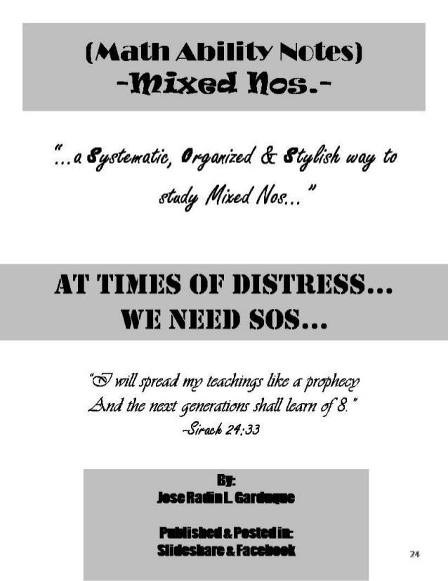 Mixed Numbers