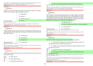 13
Văn hóa tổ chức là hệ thống những giá trị, những niềm tin được chia sẻ bởi các thành viên
trong tổ chức và hướng dẫn hành vi của những người lao động trong tổ chức.
Tham khảo: Bài8, mục 8.1.1. Khái niệm văn hóa tổ chức.
Không đúng
Điểm:0/1.
Câu5 [Góp ý]
Điểm : 1
Đặc tính nào của cá nhân cho thấy mức độ mà cá nhân đó có trách
nhiệm, tỉ mỉ, cẩn thận, định hướng thành tích?
Chọn một câu trả lời
 A) Hướng ngoại
 B) Hòa đồng
 C) Ổn định về cảm xúc
 D) Chu toàn
Sai. Đáp án đúng là: Chu toàn
Vì:
Tính chu toàn được thể hiện qua tinh thần trách nhiệm, cố chấp và định hướng thành tích.
Tham khảo: Bài2, mục 1.3.2 Mô hình 5 tính cách lớn
Không đúng
Điểm:0/1.
Câu6 [Góp ý]
Điểm : 1
Trong trường hợp mọi người đối mặt với những tình huống tương tự
phản ứng theo cách tương tự, thì chúng ta có thể nói rằng hành vi thể
hiện đặc tính nào?
Chọn một câu trả lời
 A) Tính nhất quán
 B) Tính riêng biệt
 C) Tính liên ứng
 D) Tính thích ứng
Sai. Đáp án đúng là: Tính liên ứng
Vì:
Tính liên ứng của hành vi xem xét liệu những người đối mặt với tình huống tương tự có phản
ứng theo cách tương tự hay không.
Tham khảo: Bài2, mục 2.3.3 Lý thuyết quy kết.
Không đúng
Điểm:0/1.
Câu7 [Góp ý]
Điểm : 1
Theo Victor Vroom, động lực của cá nhân phụ thuộc vào các mối nào
quan hệ sau đây?
Chọn
một
câu
trả
lời
 A) Nỗ lực- kết quả.
 B) Kết quả-phần thưởng.
 C) Tính hấp dẫn của phần thưởng.
 D) Nỗ lực- kết quả, kết quả-phần thưởng và tính hấp dẫn của phần thưởng.
Sai. Đáp án đúng là: Nỗ lực- kết quả, kết quả-phần thưởng và tính hấp dẫn của phần thưởng.
Vì:
Động lực cá nhân phụ thuộc vào cả 3 mối quan hệ: nỗ lực-kết quả, kết quả-phần thưởng,
phần thưởng-mục tiêu cá nhân hay sựhấp dẫn của phần thưởng.
Tham khảo: Bài4, mục 4.2.2.1 Học thuyết kỳ vọng (Victor Vroom).
Không đúng
Điểm:0/1.
Câu8 [Góp ý]
Điểm : 1
Khi ở cương vị trưởng phòng kinh doanh của một công ty, Huy phải
mặc đồng phục khi đi làm, giao tiếp lịch sự với đồng nghiệp và khách
oil. Nhưng khi là thành viên của đội bóng đá của công ty, anh tỏ ra là
người rất thân thiện, hoà đồng, sôi nổi, nhiệt tình và rất quan tâm đến
đồng đội. Ví dụ này minh họa cho yếu tố nào dưới đây?
Chọn một câu trả lời
 A) Chuẩn mực nhóm.
 B) Hành vi cá nhân thay đổi tùy theo vai trò của họ trong nhóm.
 C) Tiêu chuẩn nhóm.
 D) Vai trò cá nhân.
Sai. Đáp án đúng là: Hành vi cá nhân thay đổi tùy theo vaitrò của họ trong nhóm.
Vì:
Khi ở những vai trò khác nhau, anh Huy thể hiện việc tuân thủ theo những chuẩn mực hành vi
ứng với vaitrò đó.
Tham khảo: Bài5, mục 5.3.1 Vai trò của cá nhân.
Không đúng
Điểm:0/1.
Câu9 [Góp ý]
Điểm : 1
Cán bộ lãnh đạo có phong cách quản lý kiểu (5,5) có đặc điểm
Chọn
một
câu
trả
lời
 A) quan tâm thựcsự đến nhu cầu của con người nhằm thoả mãn các quan hệ, tạo
 nên bầu không khí tâm lý xã hội Dễ chịu trong tổ chức.
 B) cố gắng ở mức tối thiểu để hoàn thành công việc phảilàm, để giữ được tư cách
 là thành viên của tổ chức.
 C) quan tâm đến cả công việc lẫn mối quan hệ.
 D) cân đối giữa công việc và sự thoảmãn của người lao động nhằm đạt hiệu quả
 hoạt động của tổ chức.
Sai. Đáp án đúng là: Cân đối giữa công việc và sự thoả mãn của người lao động nhằm đạt
hiệu quả hoạt động của tổ chức.
Vì:
Theo nghiên cứu của Trường Đại học Michiganphong cách Quản lý kiểu (5,5) thể hiện sự
hoạt động của tổ chức có thể ở mức độ vừa phải trên cơ sở cân đối giữa công việc và sự
thoả mãn của người lao động
Tham khảo: Bài7, mục 7.2.2. Học thuyết hành vi.
Không đúng
 