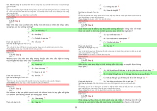25
Sai. Đáp án đúng là: Sự thỏa mãn đối với công việc, sự cam kết với tổ chức và sự tham gia
vào công việc.
Vì:
Con người có hàng ngàn thái độ nhưng chúng ta chỉ xem xét những thái độ của cá nhân trong
tổ chức sau: sự thỏa mãn đối với công việc, sự cam kết với tổ chức và sự tham gia vào công
việc của cá nhân.
Tham khảo: Bài2, mục 2.2.2 Các loại thái độ.
Không đúng
Điểm:0/1.
Câu9 [Góp ý]
Điểm : 1
Đặc tính nào của cá nhân cho thấy mức độ mà cá nhân đó nhạy cảm,
sáng tạo, có óc tưởng tượng?
Chọn một câu trả lời
 A) Cởi mở tư duy
 B) Hòa đồng
 C) Ổn định về cảm xúc
 D) Chu toàn
Sai. Đáp án đúng là: Cởi mở tư duy
Vì:
Tính cởi mở tư duy thể hiệnở óc tưởng tượng, nhạy cảm về nghệ thuật và có tri thức.
Tham khảo: Bài2, mục 1.3.2 Mô hình 5 tính cách lớn
Không đúng
Điểm:0/1.
Câu10 [Góp ý]
Điểm : 1
Những nhu cầu nào sau đây không thuộc các nhu cầu liệt kê trong
học thuyết thứ bậc nhu cầu của Maslow?
Chọn một câu trả lời
 A) Thành tích.
 B) Được tôn trọng.
 C) Quan hệ xã hội.
 D) An toàn.
Sai. Đáp án đúng là: Thành tích.
Vì:
Thành tích là nhu cầu được đề cập đến trong học thuyết nhu cầu của Mc Clleland.
Tham khảo: Bài4, mục 4.2.1.1 Học thuyết nhu cầu của Maslow .
Không đúng
Điểm:0/1.
Câu11 [Góp ý]
Điểm : 1
Khi nhóm bị áp lực phải cạnh tranh với nhóm khác thì sự gắn kết giữa
các thành viên trong nhóm sẽ mang đặc điểm
Chọn một câu trả lời
 A) Giảm xuống
 B) Tăng lên
 C) Không thay đổi
 D) Giảm đi đáng kể
Sai. Đáp án đúng là: Tăng lên
Vì:
Khi đó các thành viên trong nhóm sẽ có cùng một mục tiêu là vượt qua nhóm cạnh tranh và
như vậy sẽ tăng sựgắn kết của nhóm.
Tham khảo: Bài5, mục 5.3.3 Tính liên kết nhóm.
Không đúng
Điểm:0/1.
Câu12 [Góp ý]
Điểm : 1
Quá trình nào là bất kỳ sự thay đổi tương đối bền vững nào về nhận
thức và hành vi diễn ra do kết quả của quá trình trải nghiệm?
Chọn một câu trả lời
 A) Quá trình nhận thức
 B) Quá trình tích lũy kinh nghiệm
 C) Tích lũy kiến thức
 D) Học hỏi
Sai. Đáp án đúng là: Học hỏi
Vì:
Học hỏi là bất kỳ sự thay đổi tương đối bền vững nào về nhận thức và hành vi diễn ra do kết
quả của quá trình trải nghiệm.
Tham khảo: Bài2, mục2.4.1 Khái niệm học hỏi.
Không đúng
Điểm:0/1.
Câu13 [Góp ý]
Điểm : 1
Điều kiện nào sau đây có thể không dẫn tới việc ra quyết định bằng
trực giác?
Chọn một câu trả lời
 A) Khi bị giới hạn về thời gian và áp lực phải đưa ra quyết định đúng.
 B) Cá nhân không bị sức ép về thời gian khi phải ra các quyết định.
 C) Khi cá nhân giải quyết những vấn đề có tính thông lệ cao.
 D) Khi thông tin trên thực tếlà có giới hạn.
Sai. Đáp án đúng là: Cá nhân không bị sức ép về thời gian khi phải ra các quyết định.
Vì:
Khi không bị sức ép về thời gian, cá nhân có thể tìm kiếm thông tin đầy đủ hơn, và có điều
kiện tuân thủ theo các bước trong mô hình ra quyết định hợp lý.
Tham khảo: Bài3, mục 3.2. Ra quyết định cá nhân trên thực tế.
Không đúng
Điểm:0/1.
Câu14 [Góp ý]
Điểm : 1
Khả năng, sự học hỏi, và tính cách của cá nhân là những vấn đề mà
chúng ta xem xét ở cấp độ nào trong việc phân tích hành vi tổ chức?
 