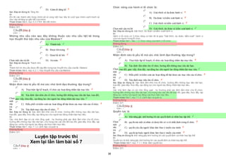 34
 D) Giảm đi đáng kể
Sai. Đáp án đúng là: Tăng lên
Vì:
Khi đó các thành viên trong nhóm sẽ có cùng một mục tiêu là vượt qua nhóm cạnh tranh và
như vậy sẽ tăng sựgắn kết của nhóm.
Tham khảo: Bài5, mục 5.3.3 Tính liên kết nhóm.
Không đúng
Điểm:0/1.
Câu29 [Góp ý]
Điểm : 1
Những nhu cầu nào sau đây không thuộc các nhu cầu liệt kê trong
học thuyết thứ bậc nhu cầu của Maslow?
Chọn một câu trả lời
 A) Thành tích.
 B) Được tôn trọng.
 C) Quan hệ xã hội.
 D) An toàn.
Sai. Đáp án đúng là: Thành tích.
Vì:
Thành tích là nhu cầu được đề cập đến trong học thuyết nhu cầu của Mc Clleland.
Tham khảo: Bài4, mục 4.2.1.1 Học thuyết nhu cầu của Maslow .
Không đúng
Điểm:0/1.
Câu30 [Góp ý]
Điểm : 1
Nhận định nào là yếu tố mà các nhà lãnh đạo thường tập trung?
Chọn
một
câu
trả
lời
 A) Thựchiện lập kế hoạch, tổ chức các hoạt động nhằm đạt mục tiêu.
 B) Xác định tầm nhìn cho tổ chức, hướng đến những mục tiêu dài hạn, trao đổi,
 giao tiếp, thúcđẩy, tạo động lực cho người lao động nhằm đạt mục tiêu.
 C) Điều phối và kiểm soát các hoạt động để đạt được các mục tiêu của tổ chức.
 D) Xác định mục tiêu cho tổ chức.
Sai. Đáp án đúng là: Xác định tầm nhìn cho tổ chức, hướng đến những mục tiêu dài hạn,
trao đổi, giao tiếp, thúc đẩy, tạo động lực cho người lao động nhằm đạt mục tiêu.
Vì:
Các nhà lãnh đạo có cái nhìn tổng quát , họ thường phải xác định tầm nhìn cho tổ chức,
hướng đến những mục tiêu dài hạn, chú trọng vào các vấn đề trao đổi, giao tiếp, thúc đẩy, tạo
động lực và thu hút người lao động vào thực hiện mục tiêu.
Tham khảo: Bài7, mục 7.1.2. Lãnh đạo và quản lý.
Không đúng
Điểm:0/1.
Luyện tập trước thi
Xem lại lần làm bài số 7
Câu1 [Góp ý]
Điểm : 1
Chức năng của hành vi tổ chức là:
Chọn một câu trả lời
 A) Giải thích và dự đoán hành vi.
 B) Dự đoán và kiểm soát hành vi.
 C) Giải thích và kiểm soát hành vi.
 D) Giải thích, dự đoán và kiểm soát hành vi.
Sai. Đáp án đúng là: Giải thích, dự đoán và kiểm soát hành vi.
Vì:
Hành vi tổ chức có 3 chức năng cơ bản đó là giúp "Giải thích, dự đoán, kiểm soát" hành vi
của con người trong tổ chức.
Tham khảo: Bài1. Mục 1.3. Chức năng của hành vi tổ chức.
Không đúng
Điểm:0/1.
Câu2 [Góp ý]
Điểm : 1
Nhận định nào là yếu tố mà các nhà lãnh đạo thường tập trung?
Chọn
một
câu
trả
lời
 A) Thựchiện lập kế hoạch, tổ chức các hoạt động nhằm đạt mục tiêu.
 B) Xác định tầm nhìn cho tổ chức, hướng đến những mục tiêu dài hạn,
 trao đổi, giao tiếp, thúcđẩy, tạo động lực cho người lao động nhằm đạt mục tiêu.
 C) Điều phối và kiểm soát các hoạt động để đạt được các mục tiêu của tổ chức.
 D) Xác định mục tiêu cho tổ chức.
Sai. Đáp án đúng là: Xác định tầm nhìn cho tổ chức, hướng đến những mục tiêu dài hạn,
trao đổi, giao tiếp, thúc đẩy, tạo động lực cho người lao động nhằm đạt mục tiêu.
Vì:
Các nhà lãnh đạo có cái nhìn tổng quát , họ thường phải xác định tầm nhìn cho tổ chức,
hướng đến những mục tiêu dài hạn, chú trọng vào các vấn đề trao đổi, giao tiếp, thúc đẩy, tạo
động lực và thu hút người lao động vào thực hiện mục tiêu.
Tham khảo: Bài7, mục 7.1.2. Lãnh đạo và quản lý.
Không đúng
Điểm:0/1.
Câu3 [Góp ý]
Điểm : 1
Quyền lực là
Chọn
một
câu
trả
lời
 A) khả năng gây ảnh hưởng tới các quyết định cá nhân hay tập thể.
 B) quyền mà một cá nhân có được khi có vị trí nhất định trong tổ chức.
 C) quyền yêu cầu người khác làm theo ý muốn của mình
 D) quyền ép buộc người khác làm theo ý muốn của mình.
Sai. Đáp án đúng là: khả năng gây ảnh hưởng tới các quyết định cá nhân hay tập thể.
Vì:
Quyền lực là khả năng gây ảnh hưởng tới các quyết định cá nhân hay tập thể.
Tham khảo: Bài7, mục 7.1.1. Khái niệm quyền lực.
Không đúng
Điểm:0/1.
 