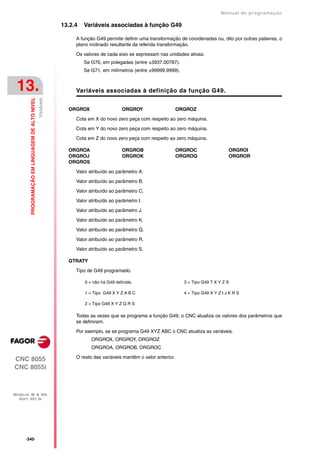 Manual De programação cnc da Fagor