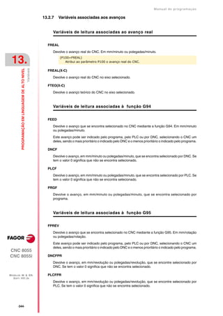 Manual De programação cnc da Fagor