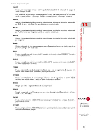 Manual De programação cnc da Fagor