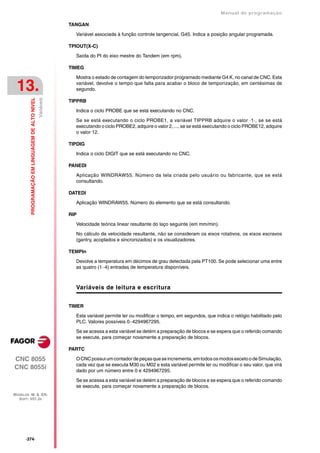 Manual De programação cnc da Fagor