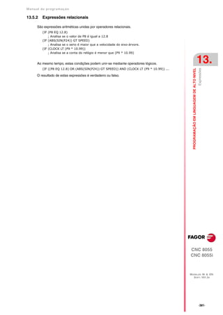 Manual De programação cnc da Fagor