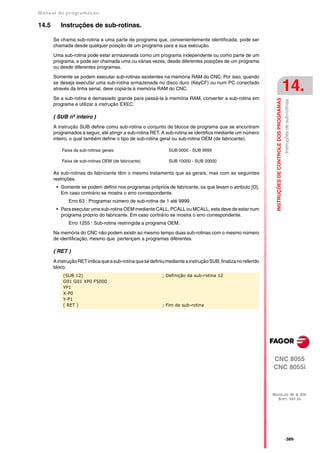 Manual De programação cnc da Fagor