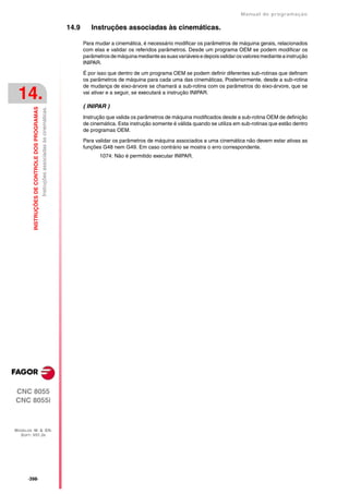 Manual De programação cnc da Fagor