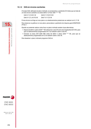 Manual De programação cnc da Fagor