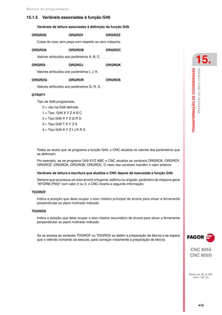 Manual De programação cnc da Fagor