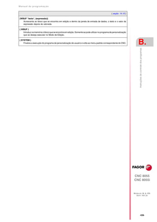 Manual De programação cnc da Fagor