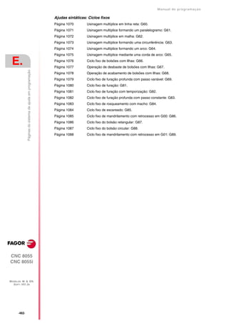 Manual De programação cnc da Fagor