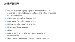 MANAAGEMENT OF SNAKE BITE by Dr Ubogun.pptx