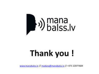 Mana balss - How citizens petition Parliament with success 