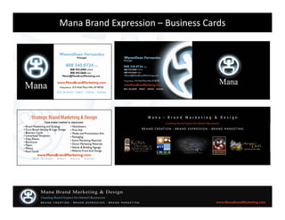 Mana Brand Expression Program