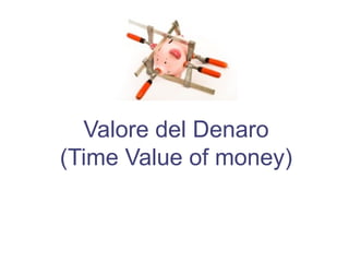 Valore del Denaro
(Time Value of money)
 