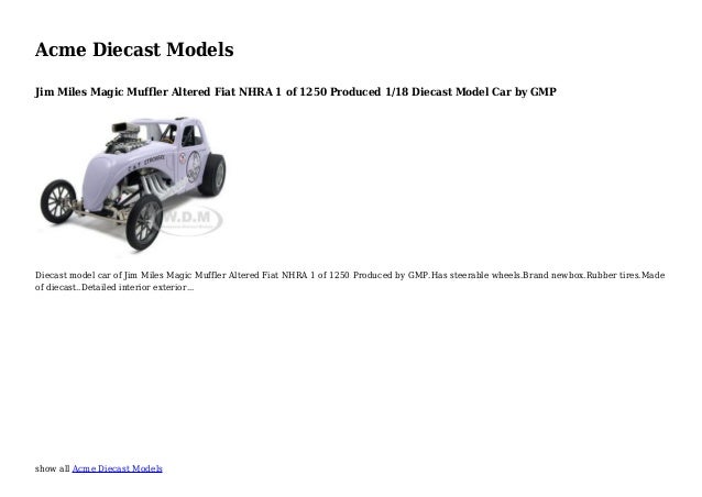 acme diecast cars