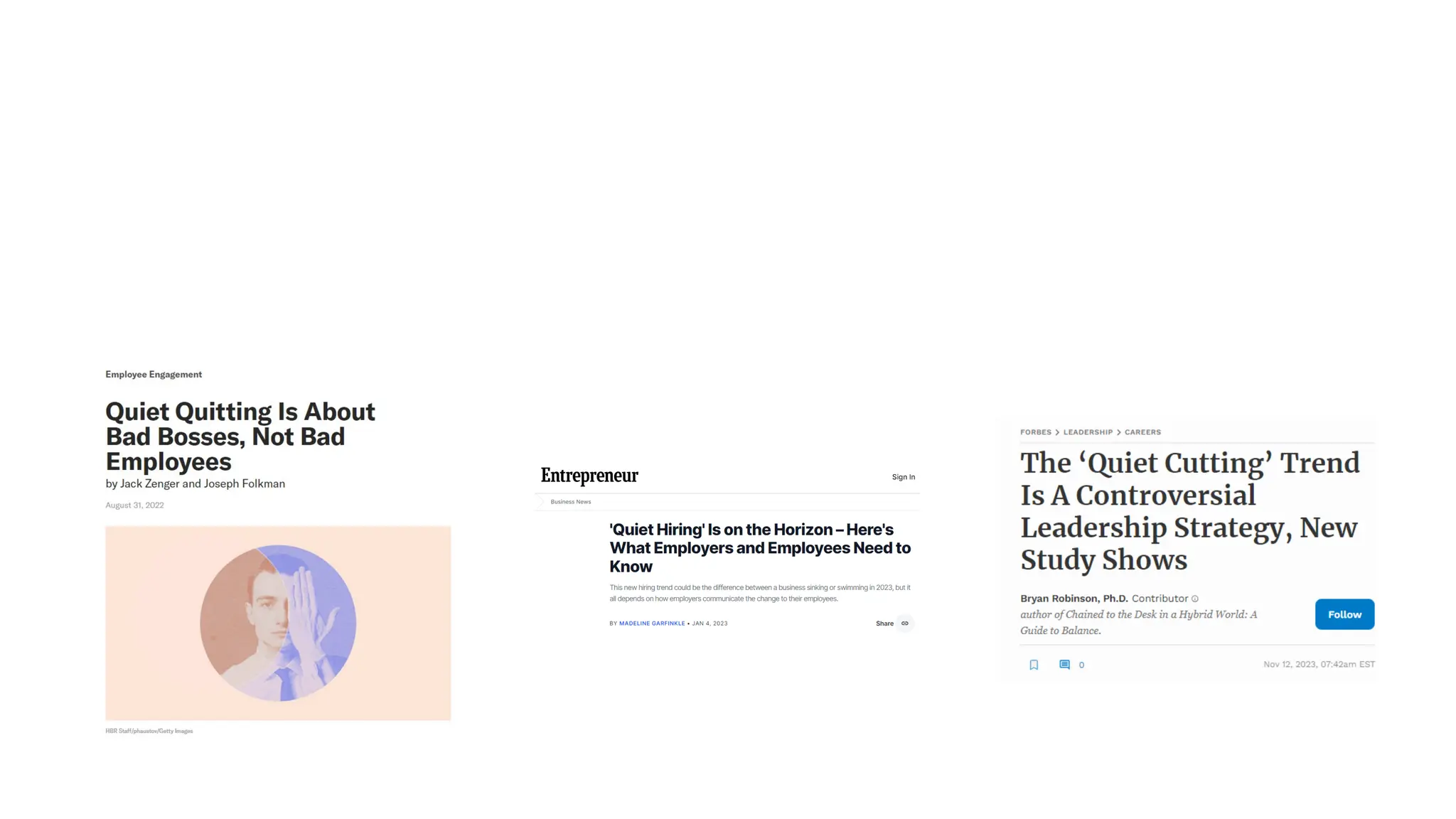 THE "QUIET" REVOLUTION CONTINUES
 