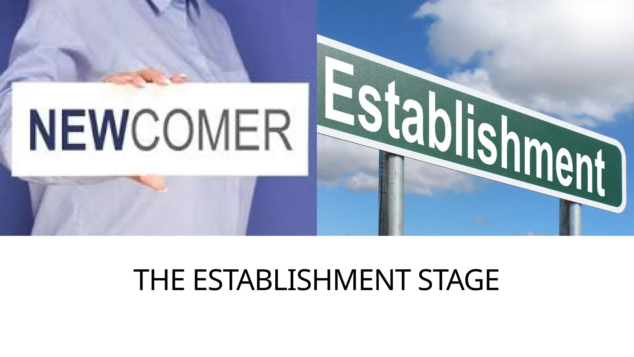 THE ESTABLISHMENT STAGE
 