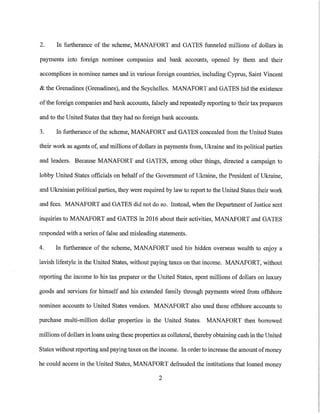 Звинувачення Манафорту та Гейтсу