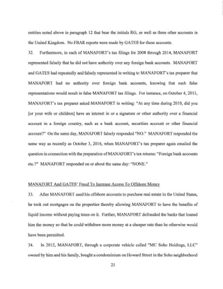 Звинувачення Манафорту та Гейтсу