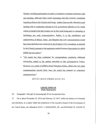 Звинувачення Манафорту та Гейтсу