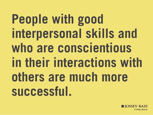 what are good interpersonal skills