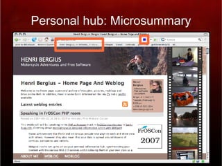 Personal hub: Microsummary 