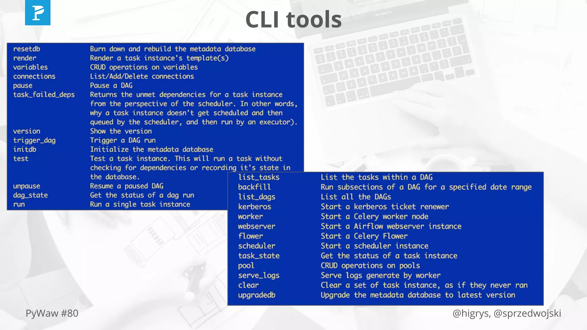 @higrys, @sprzedwojskiPyWaw #80
CLI tools
 