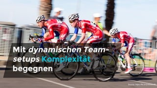 Mit dynamischen Team-
setups Komplexität
begegnen
Source: https://flic.kr/p/dGGmr8
 