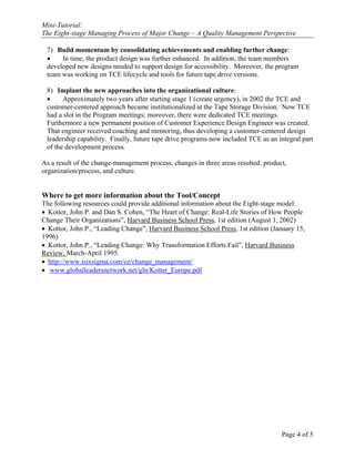 Manage Change Mini Tutorial Mt  2
