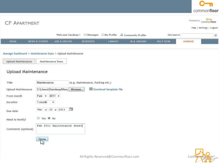 how to use maintenance tracker