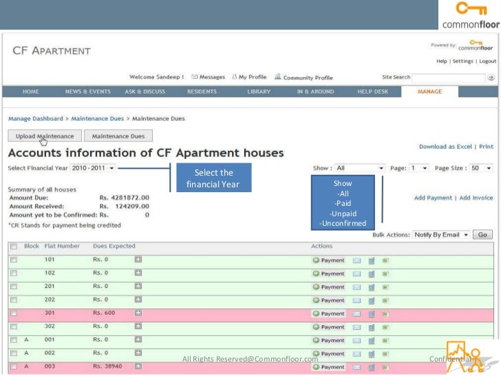 how to use maintenance tracker