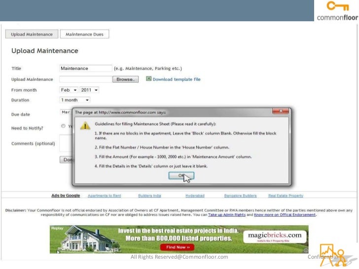 how to use maintenance tracker