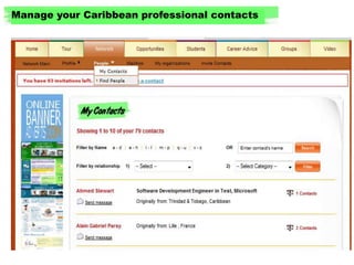 Manage your Caribbean professional contacts 