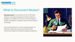 Managed Document Review | Document Review Process | PPTX