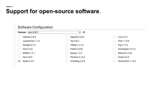 Support for open-source software.
 