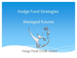 Hedge Fund Strategies
Managed futures

 