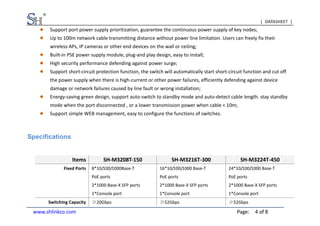 Managed gigabit PoE Switch | PDF