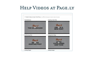 Help Videos at Page.ly
 